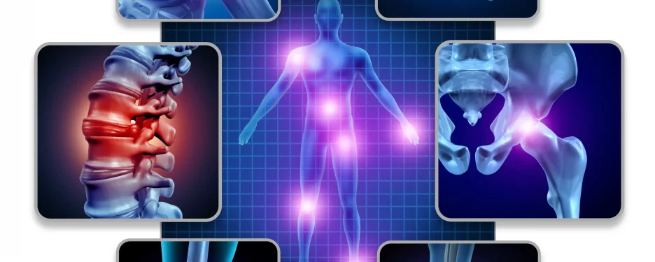 Different body joints suffering from arthritic pain